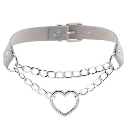 Choker z sercem