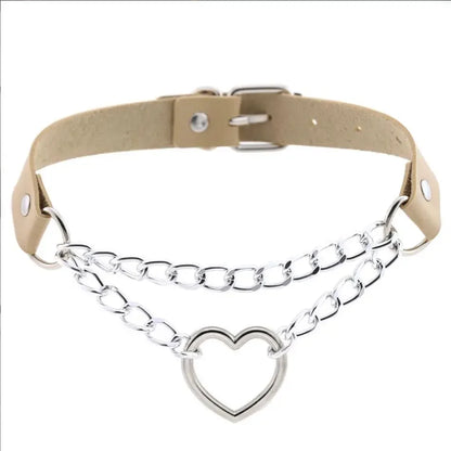 Choker z sercem