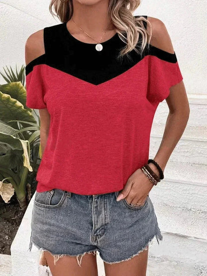 Damska bluzka z odkrytymi ramionami