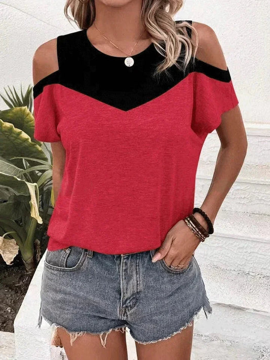 Damska bluzka z odkrytymi ramionami