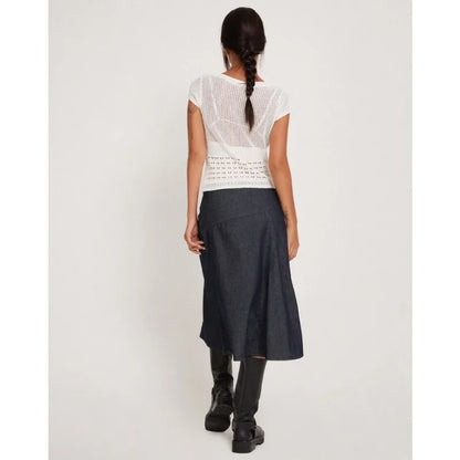 Damska prześwitująca bluzka z krótkim rękawem