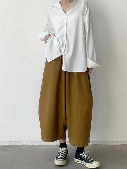 Damskie szerokie spodnie baggy