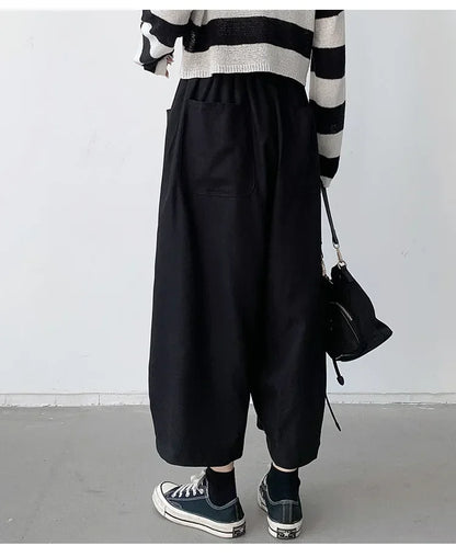 Damskie szerokie spodnie baggy