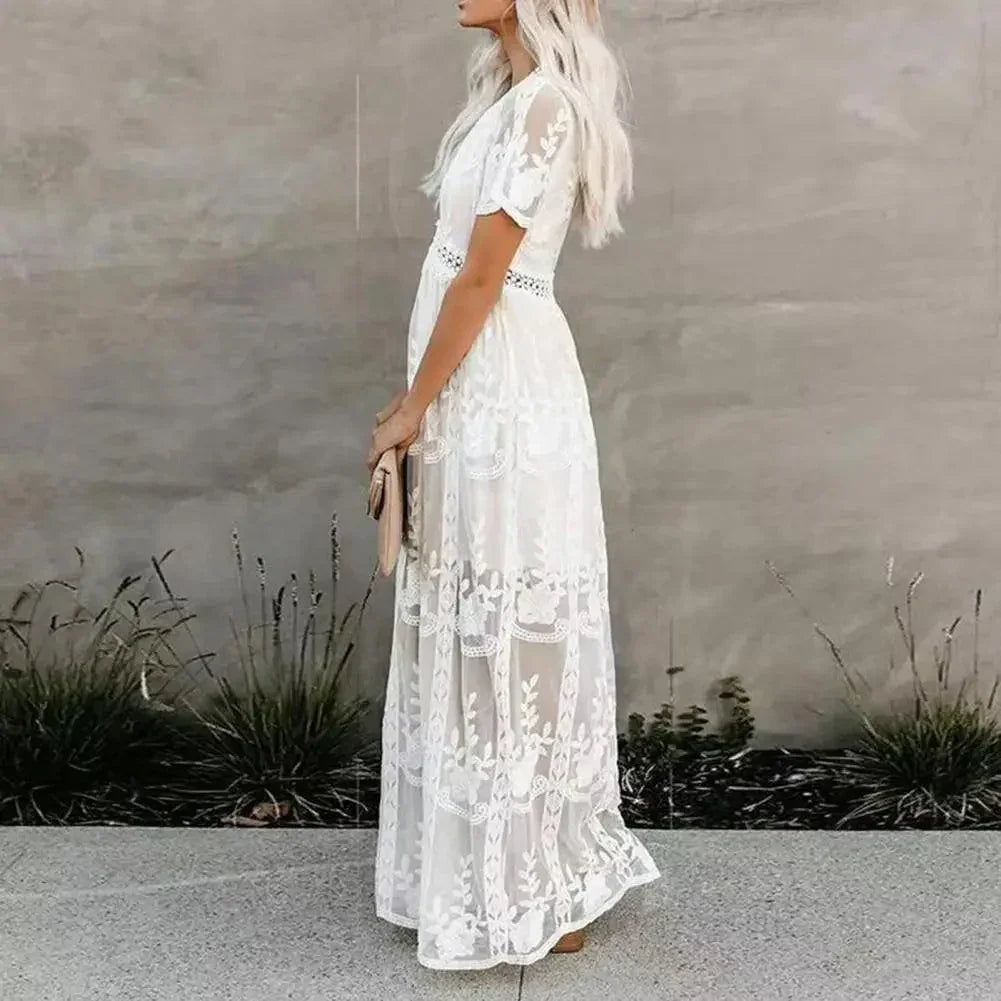 Długa sukienka w stylu boho