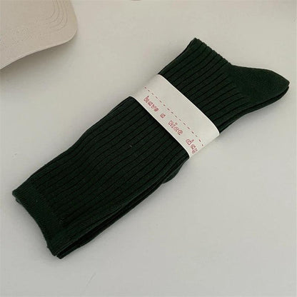 Długie skarpety w prążki