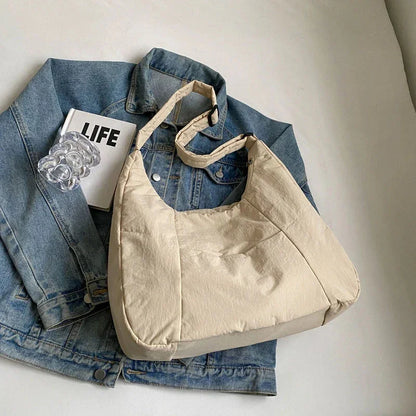 Duża nylonowa torba z kieszenią