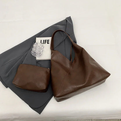 Duża skórzana torba na ramię