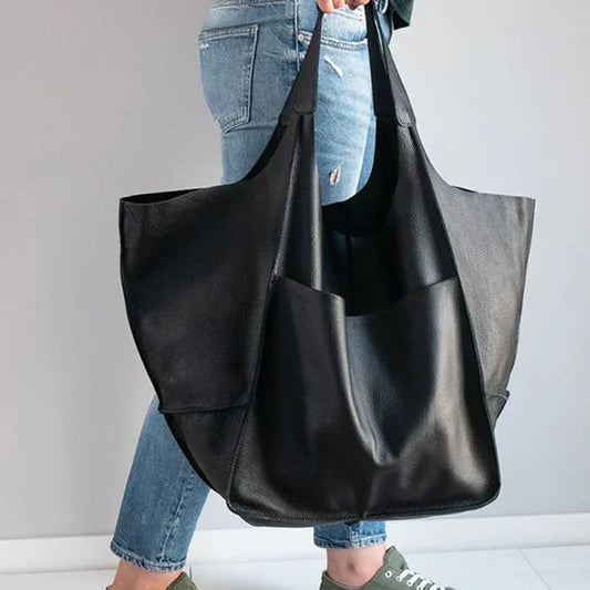 Duża torba shopper z kieszenią