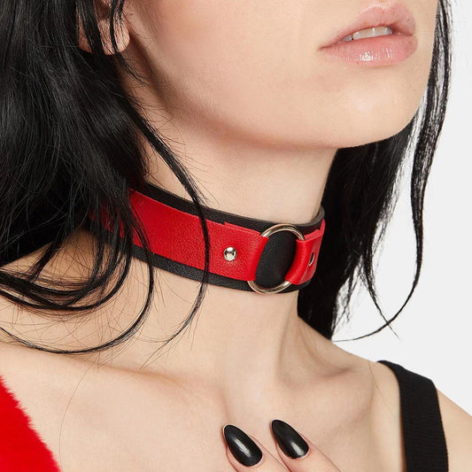 Dwukolorowy choker