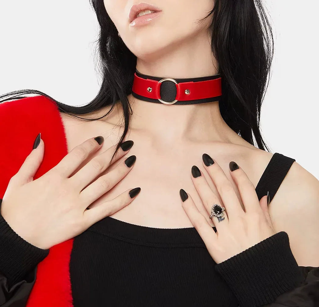 Dwukolorowy choker