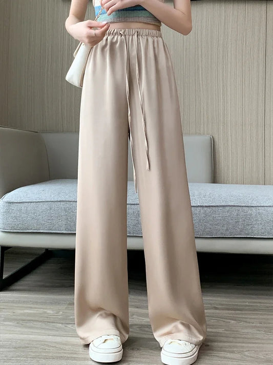 Eleganckie spodnie z prostą nogawką