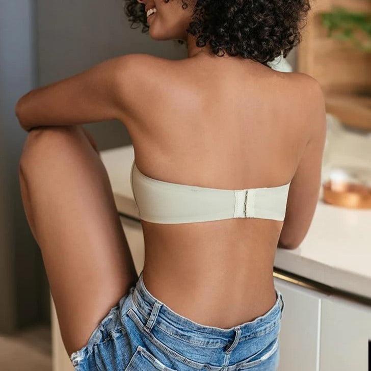 Gładki biustonosz bez ramiączek