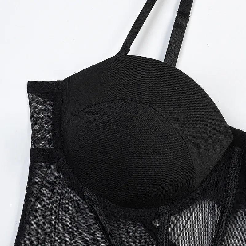 Gorsetowy komplet ze stringami