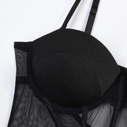 Gorsetowy komplet ze stringami