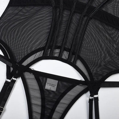 Gorsetowy komplet ze stringami