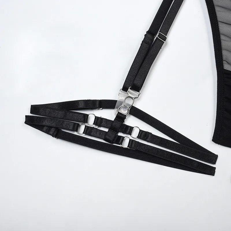 Gorsetowy komplet ze stringami