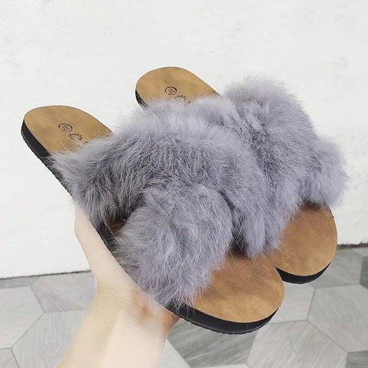 Kapcie domowe z twardą podeszwą