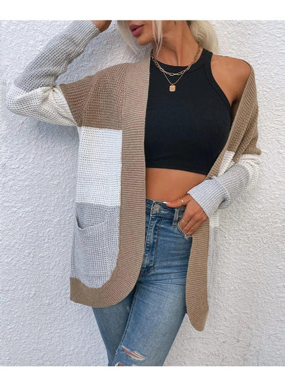 Kardigan damski z kieszeniami