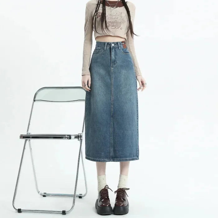 Klasyczna spódnica midi jeans