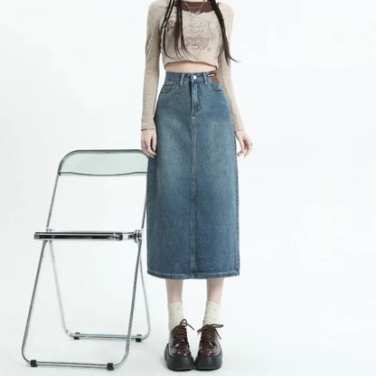 Klasyczna spódnica midi jeans