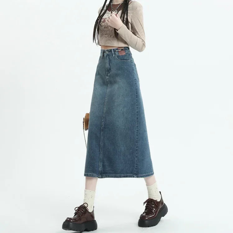 Klasyczna spódnica midi jeans