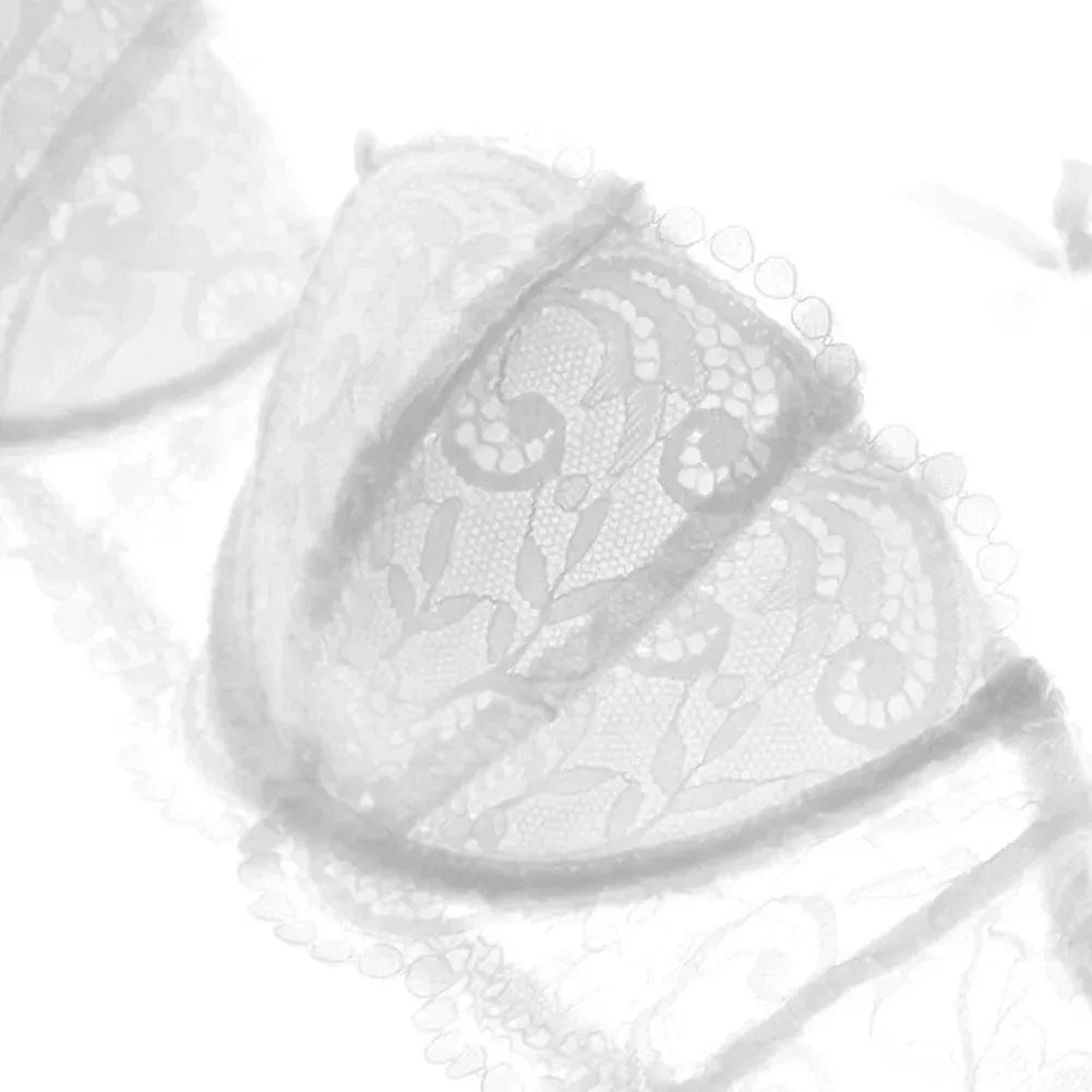 Komplet bielizny pięcioelementowy z koronką