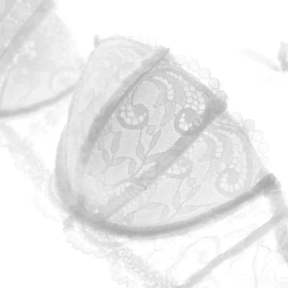 Komplet bielizny pięcioelementowy z koronką