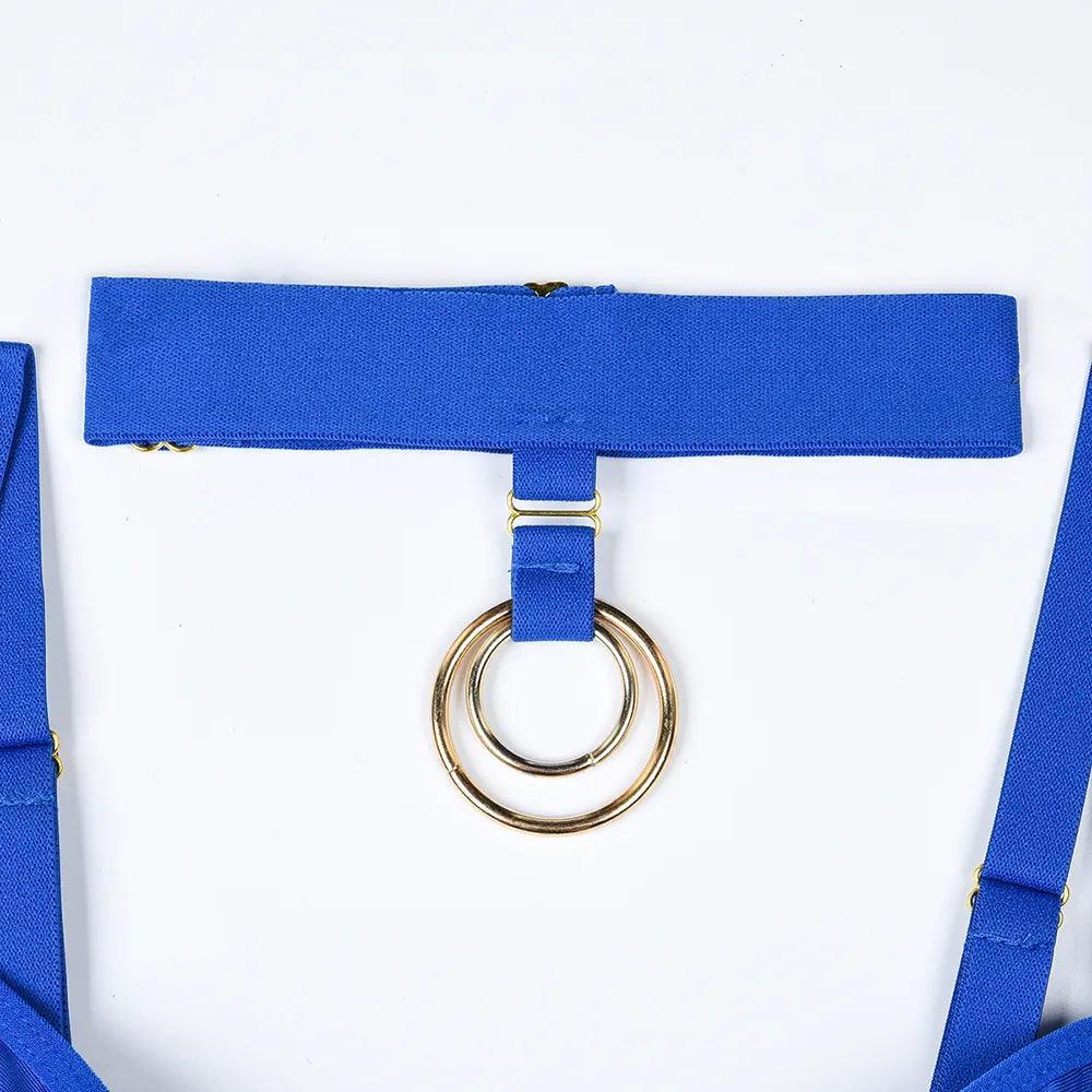 Komplet bielizny wieczorowej z siateczką