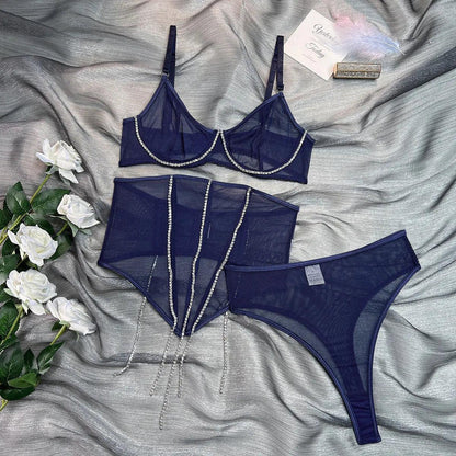 Komplet bielizny z gorsetem