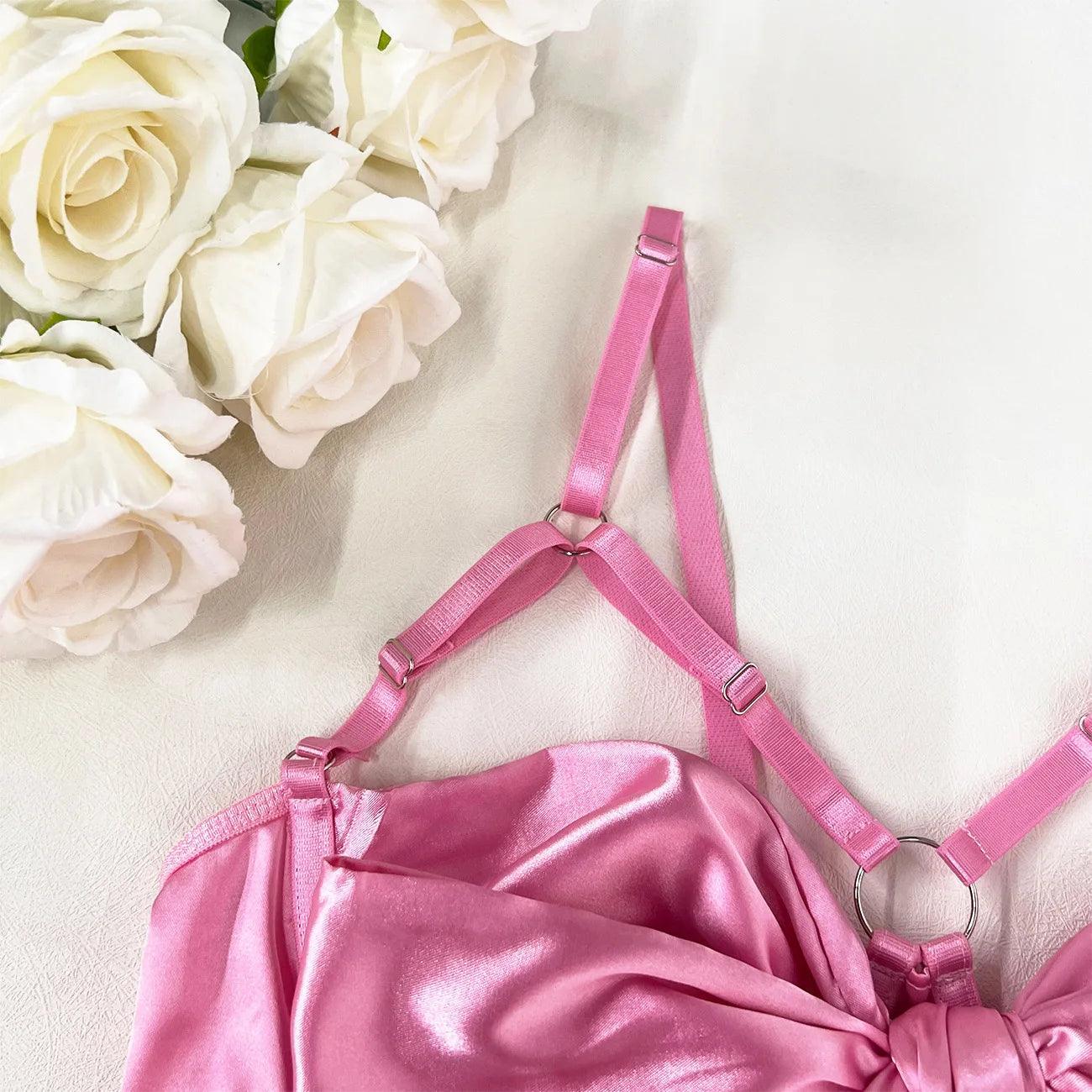 Komplet bielizny z kokardą