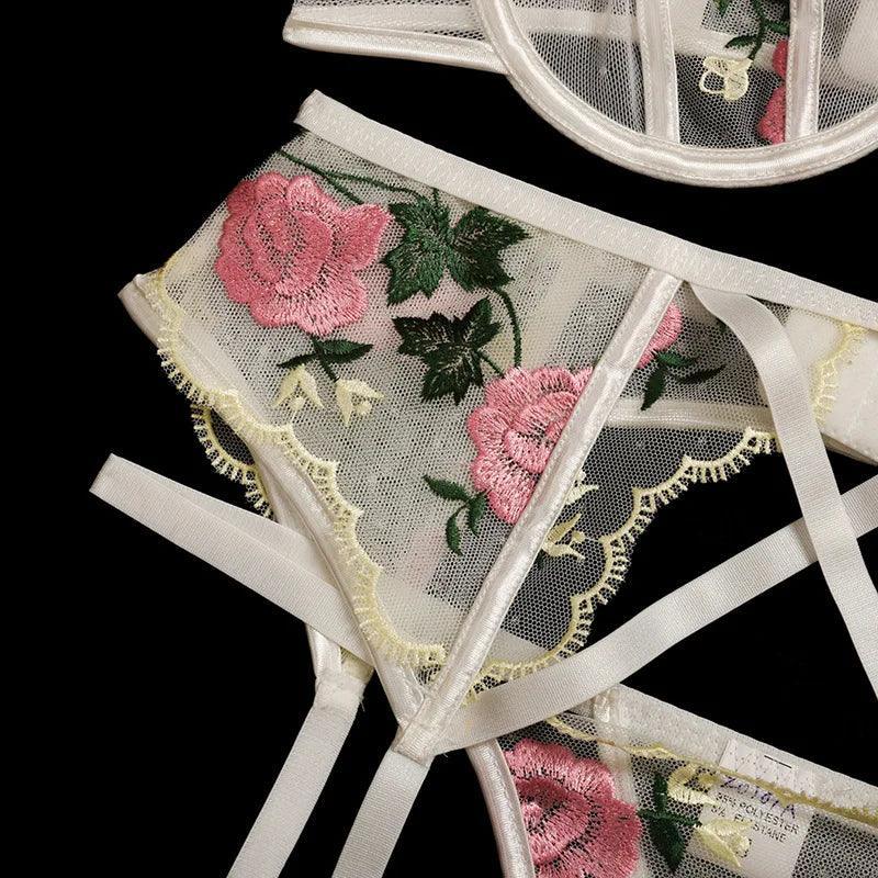 Komplet bielizny z siateczki