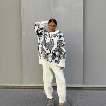 Komplet różnokolorowy odzieży domowej