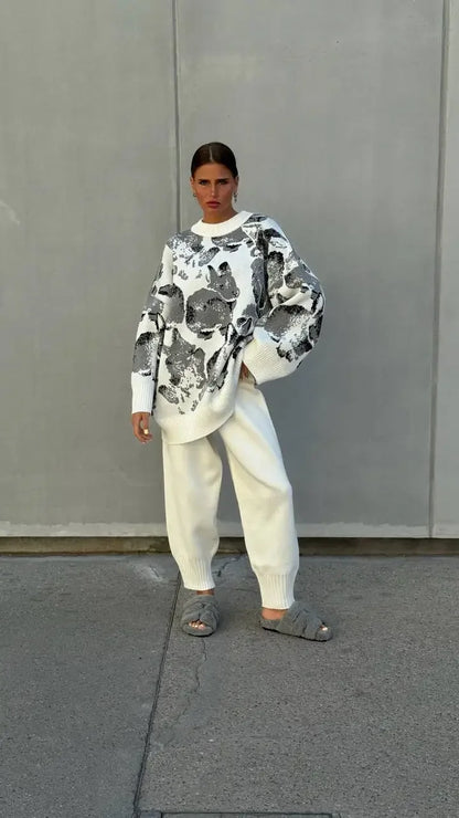 Komplet różnokolorowy odzieży domowej