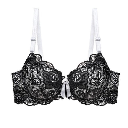 Koronkowy biustonosz Plus Size dwukolorowy