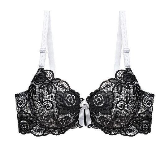 Koronkowy biustonosz Plus Size dwukolorowy