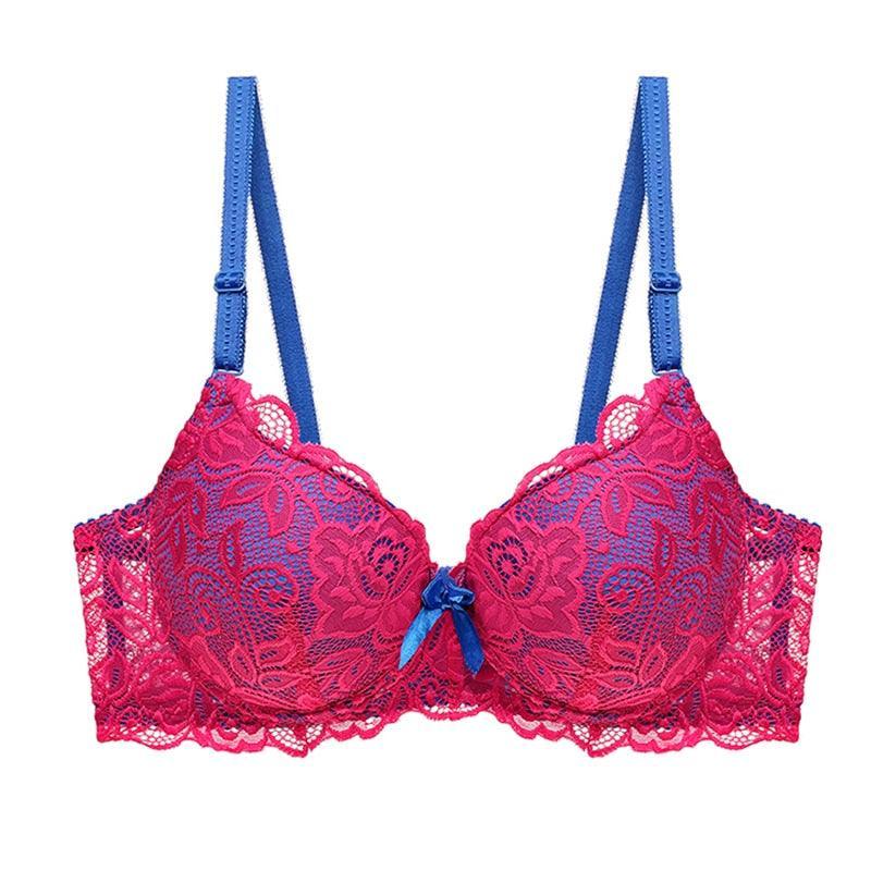 Koronkowy biustonosz Plus Size dwukolorowy