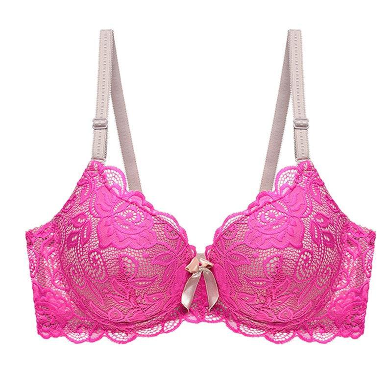 Koronkowy biustonosz Plus Size dwukolorowy