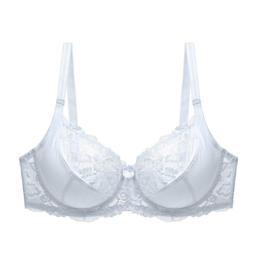 Koronkowy biustonosz z kokardką