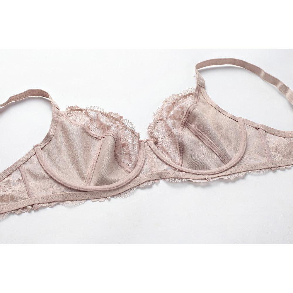 Koronkowy biustonosz z kokardką