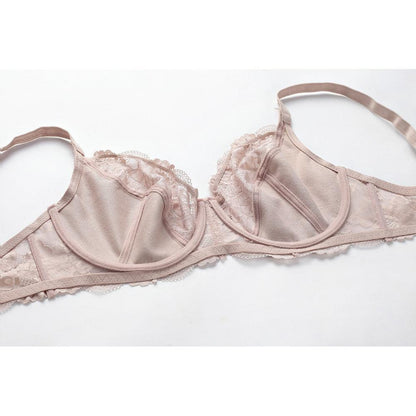 Koronkowy biustonosz z kokardką