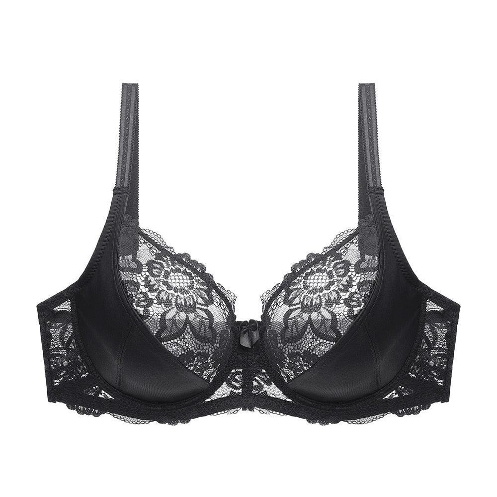 Koronkowy biustonosz z kokardką