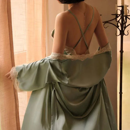 Koszula nocna ze szlafrokiem