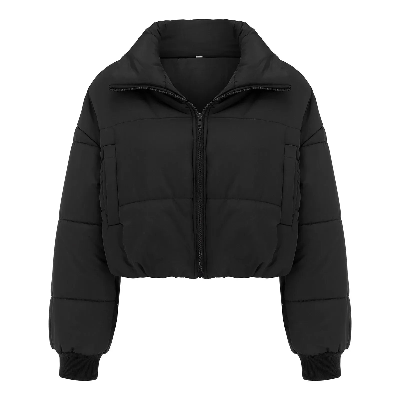 Krótka pikowana kurtka damska