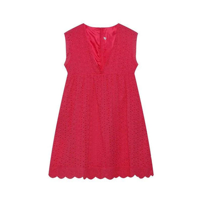 Krótka sukienka ażurowa