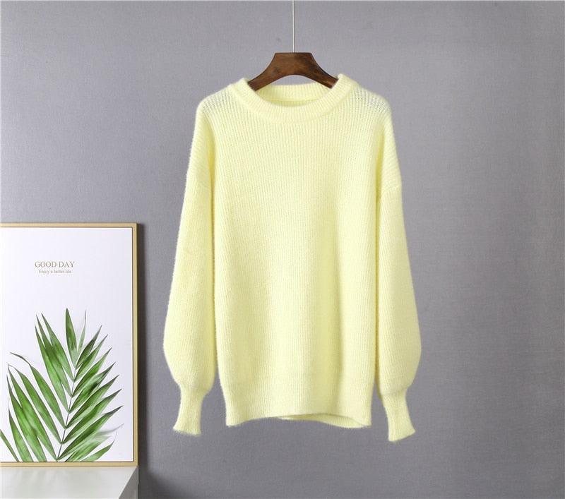 Miękki dzianinowy sweter