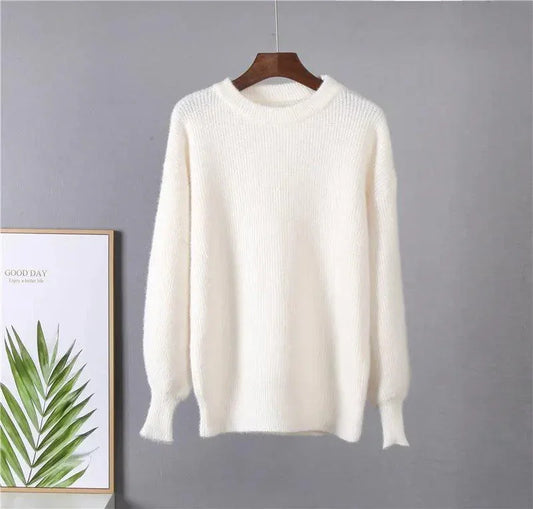 Miękki dzianinowy sweter - Zolaro.pl