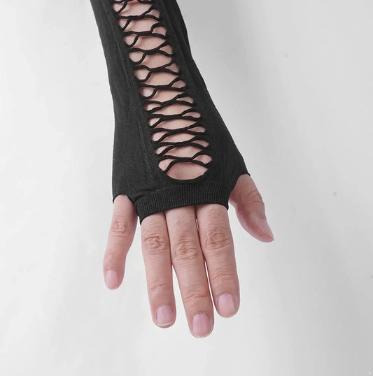 Mitenki w stylu gorsetowym