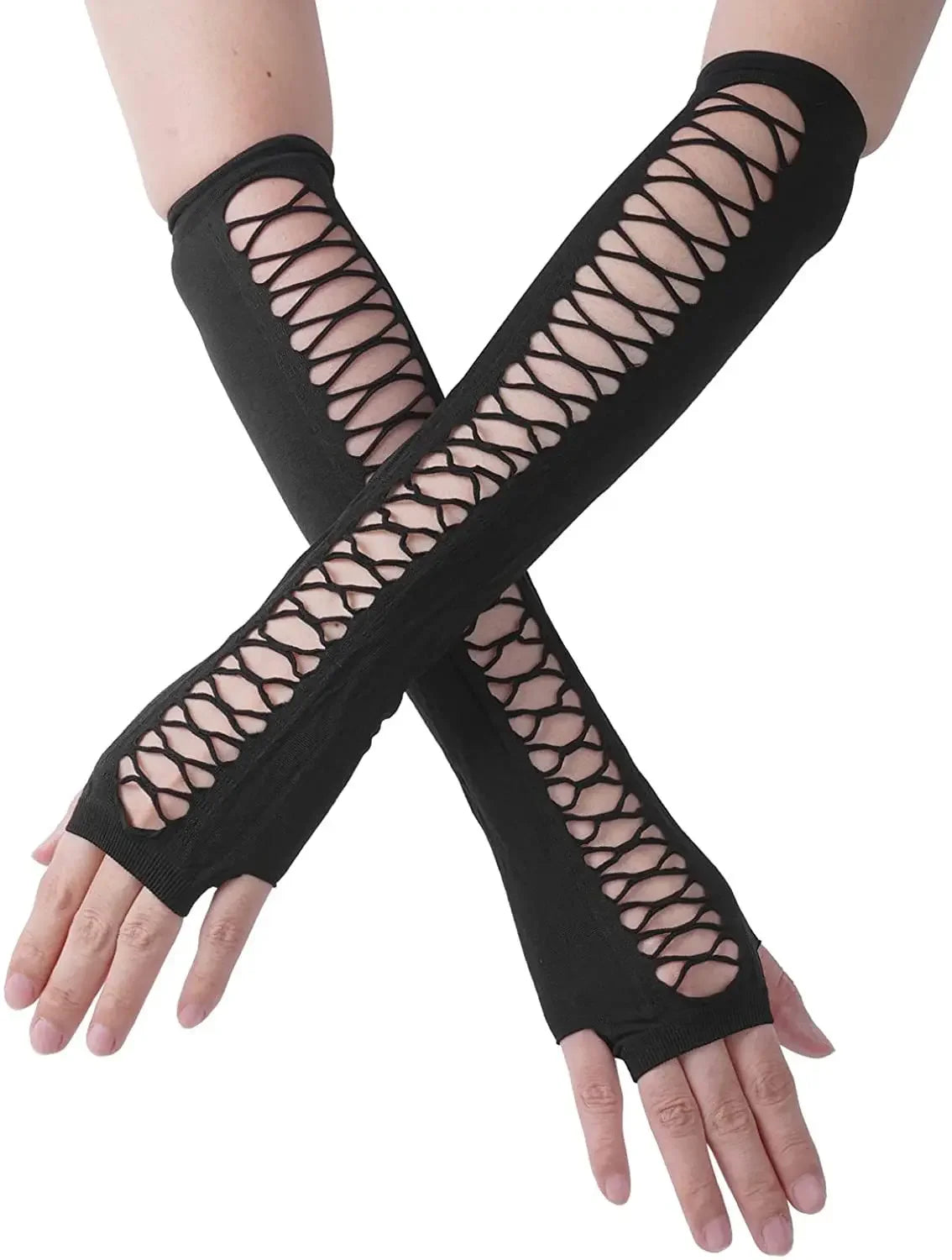 Mitenki w stylu gorsetowym