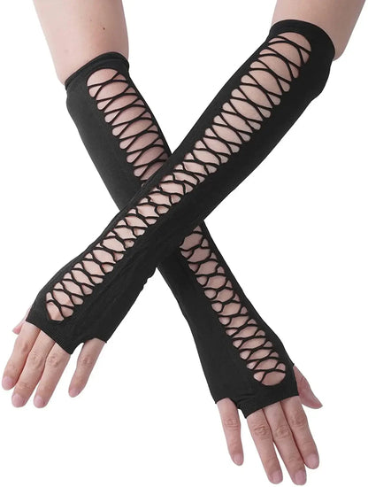 Mitenki w stylu gorsetowym