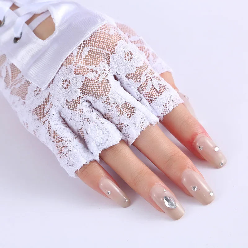 Mitenki wiązane długie